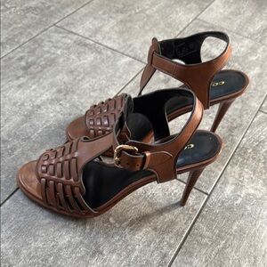Coach Brown Leather Women's Heels